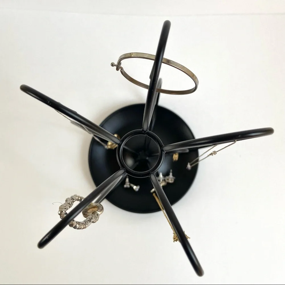 Umbra Design Scrolled Black Metal Jewelry Stand/Organizer